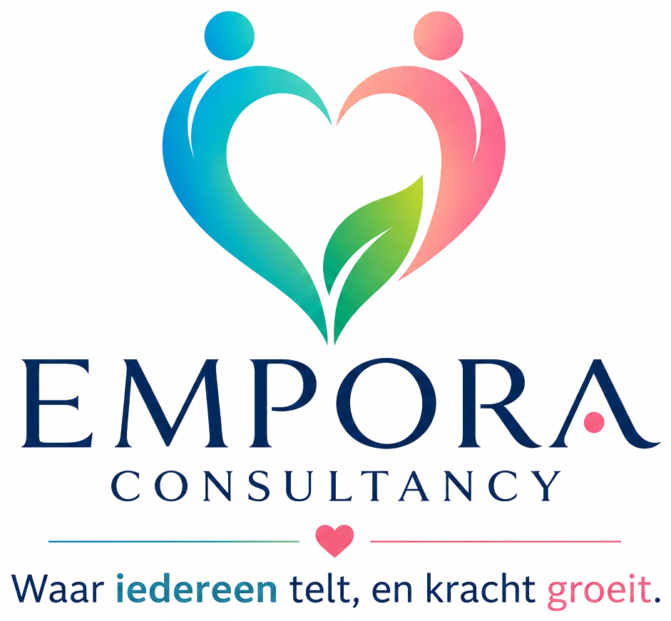 Empora Consultancy logo, waar iedereen telt en kracht groeit